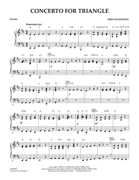 Concerto For Triangle - Piano