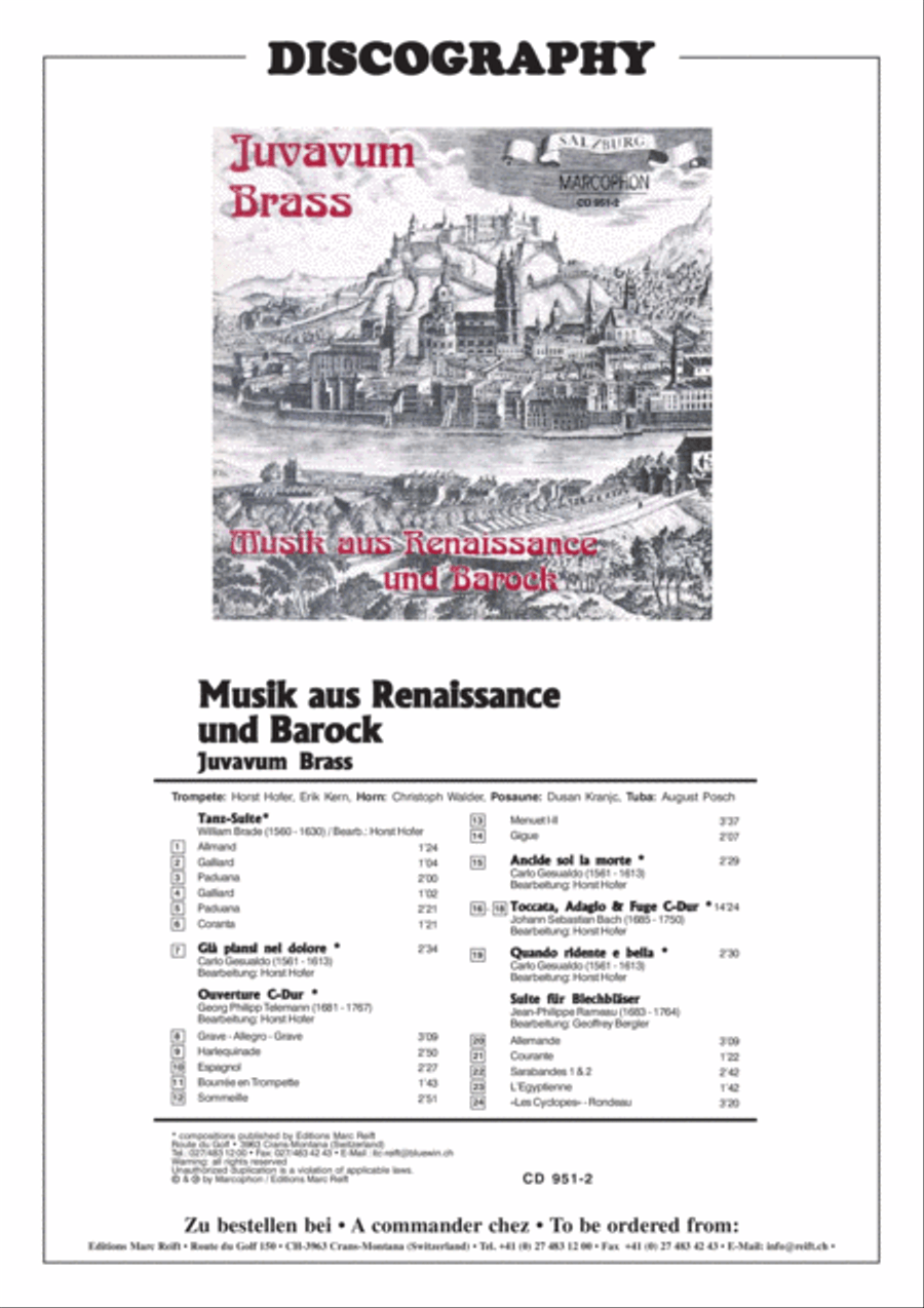 Ouverture C Major Brass Quintet scores gallery preview page 3