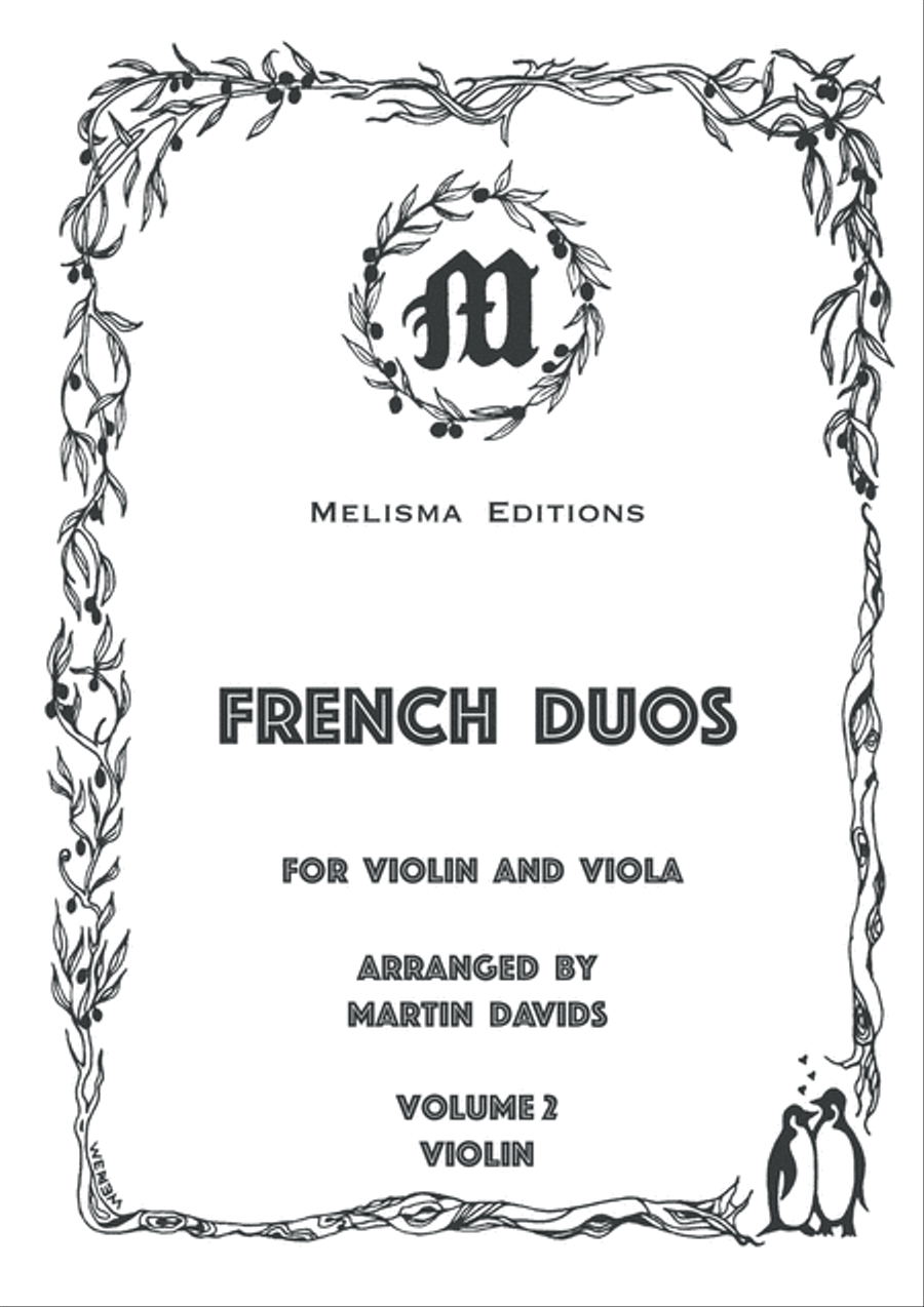 French Duos, Volume 2, violin part String Duet scores gallery preview page 1