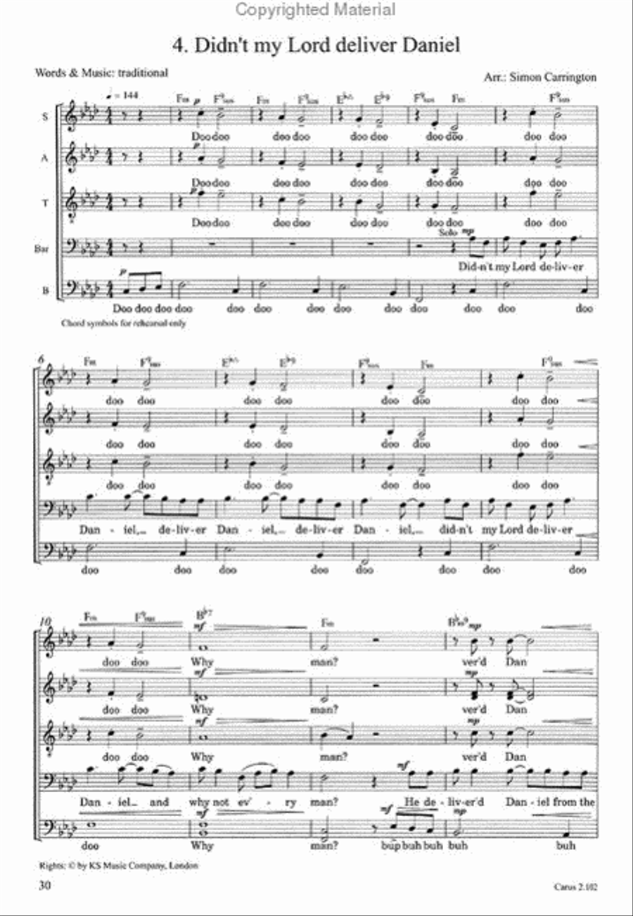 A Jazzy Dozen - Arrangements for Jazz and Pop Choir Choir scores gallery preview page 5