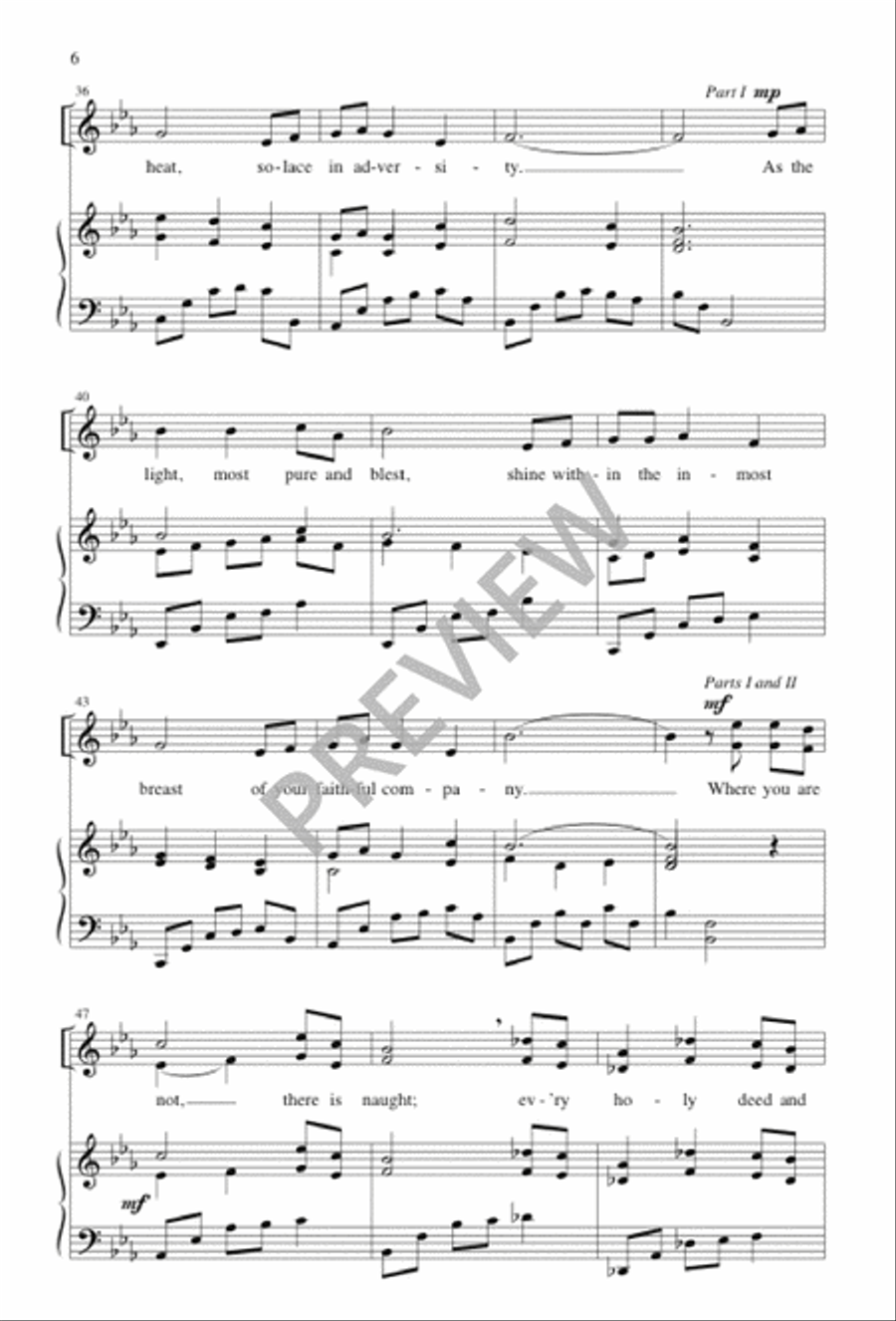 Come, O Holy Spirit, Come SA scores gallery preview page 7