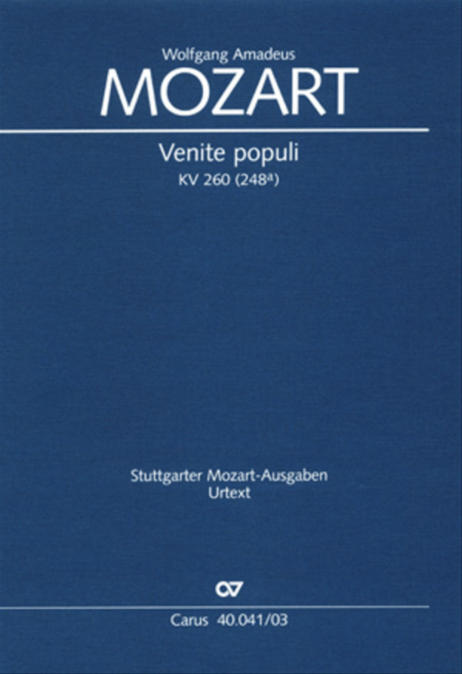 Venite populi 4-Part scores gallery preview page 1
