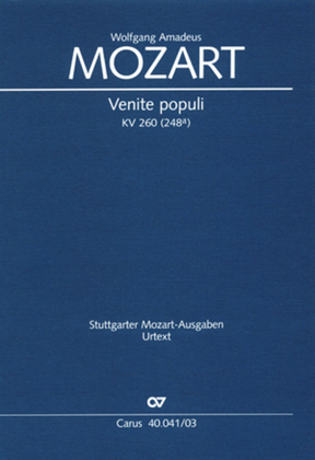 Book cover for Venite populi