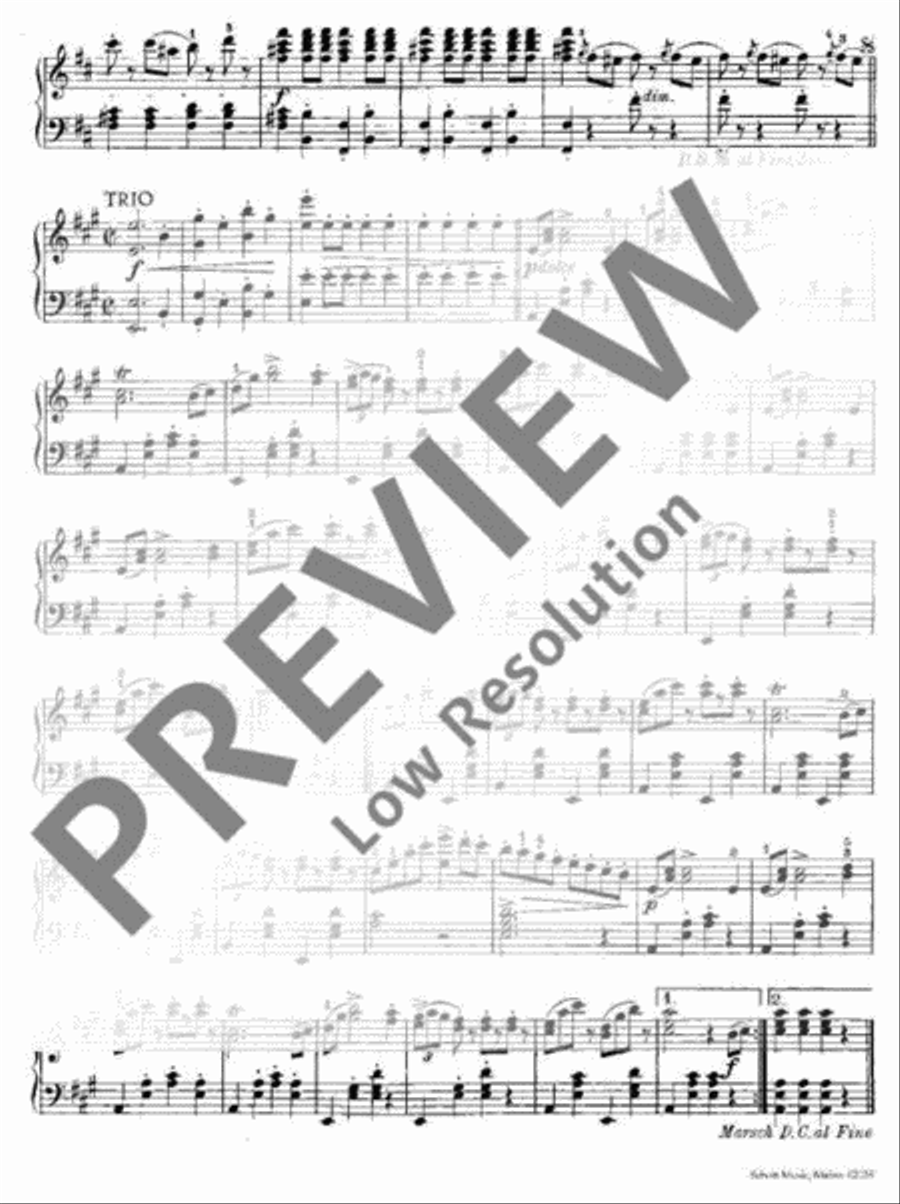 Radetzky March G major, Op. 228 Piano Solo scores gallery preview page 4
