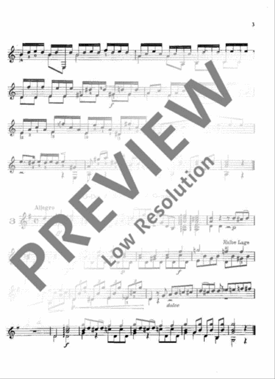 Preludes Classical Guitar scores gallery preview page 4