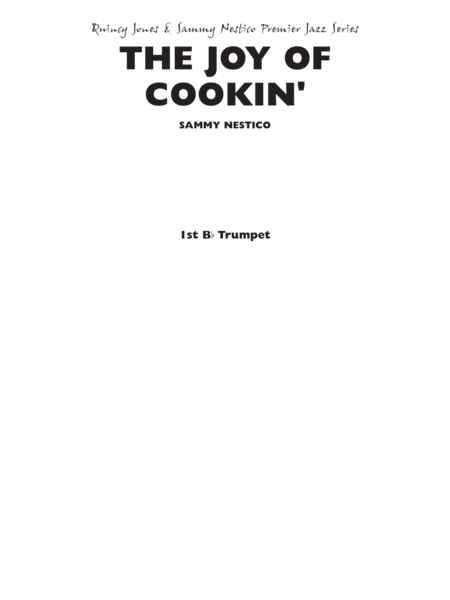 The Joy of Cookin': 1st B-flat Trumpet