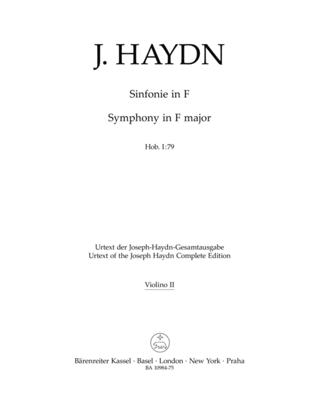 Symphony in F major Hob. I:79