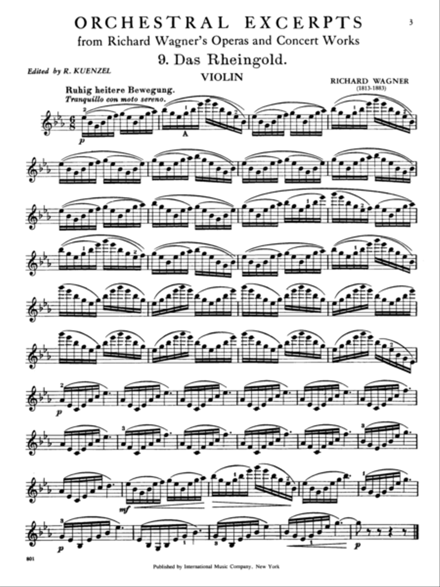 Orchestral Excerpts Violin Solo scores gallery preview page 2