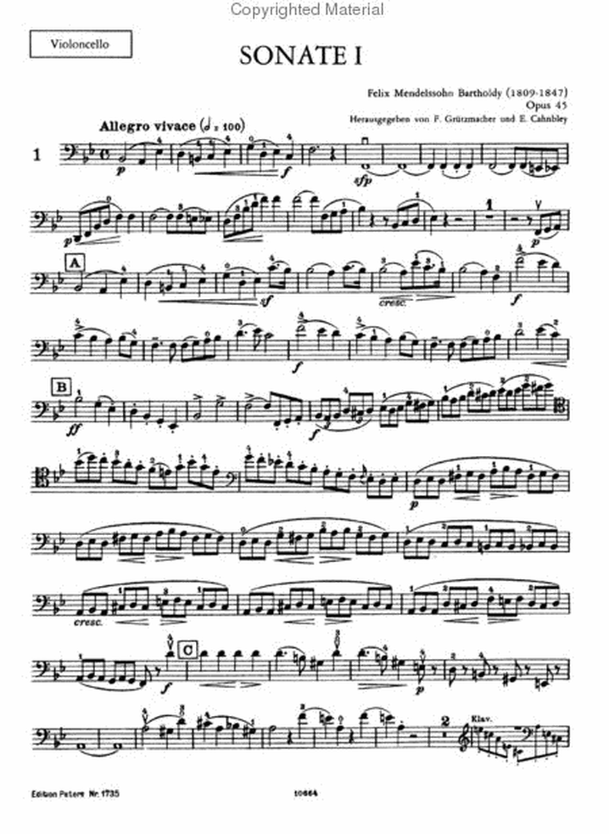 Werke fur Violoncello und Klavier - Complete