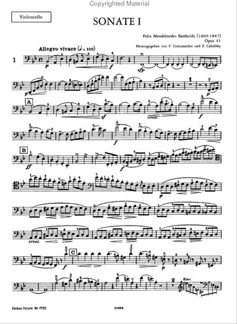 Werke fur Violoncello und Klavier - Complete Piano Accompaniment scores gallery preview page 2