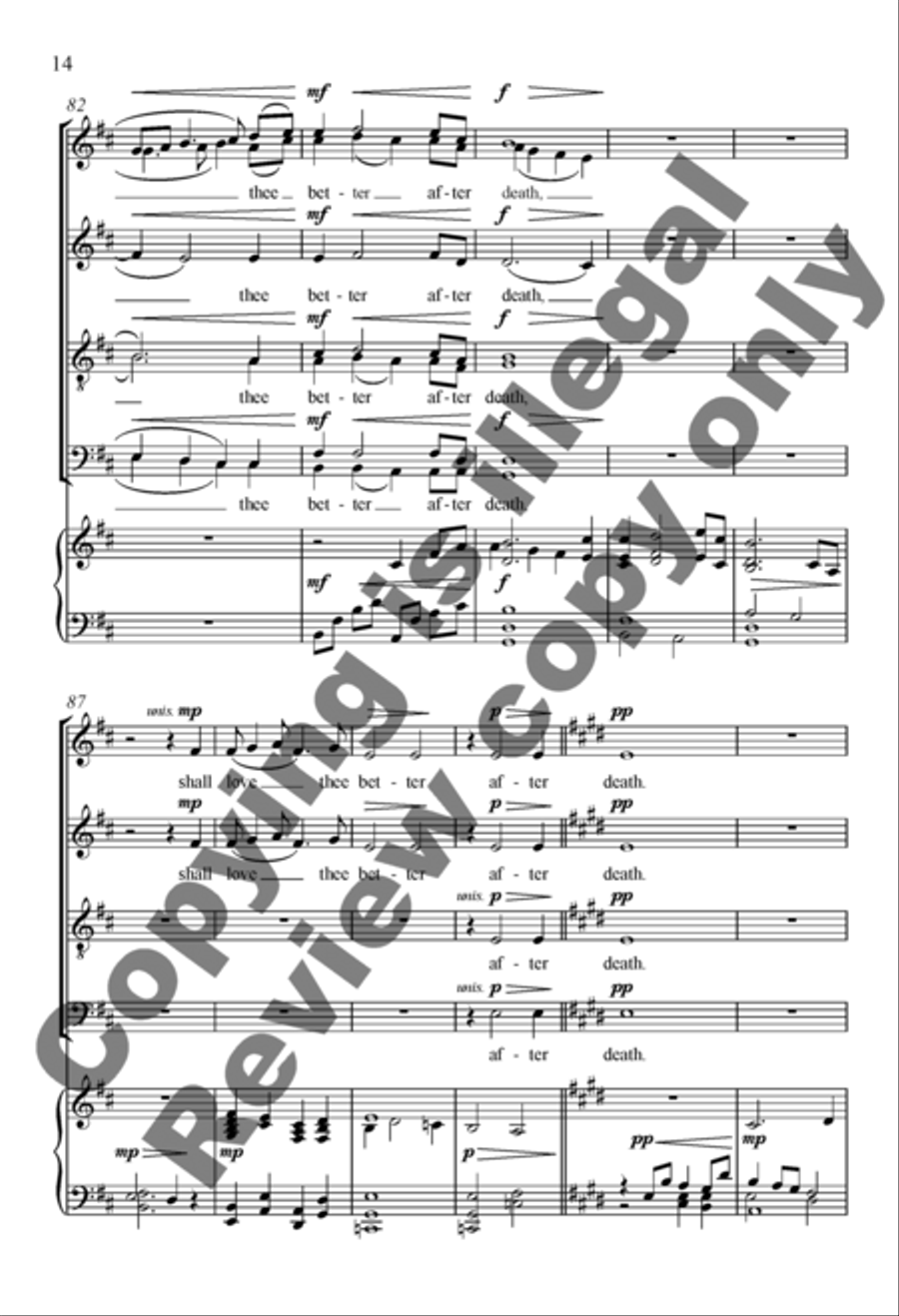 How Do I Love Thee? 4-Part scores gallery preview page 26