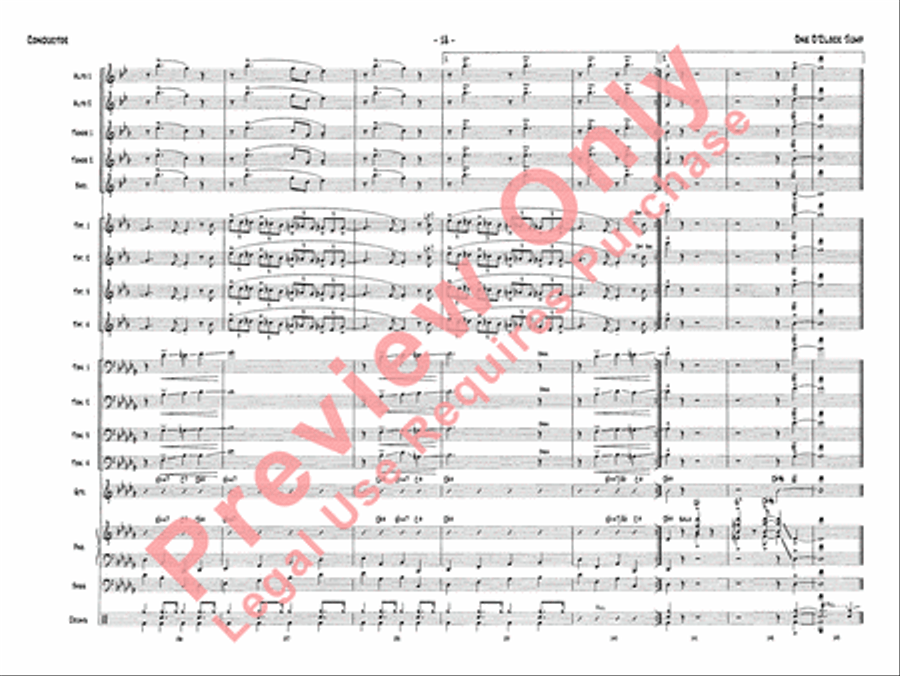 One O'Clock Jump Jazz Ensemble scores gallery preview page 21