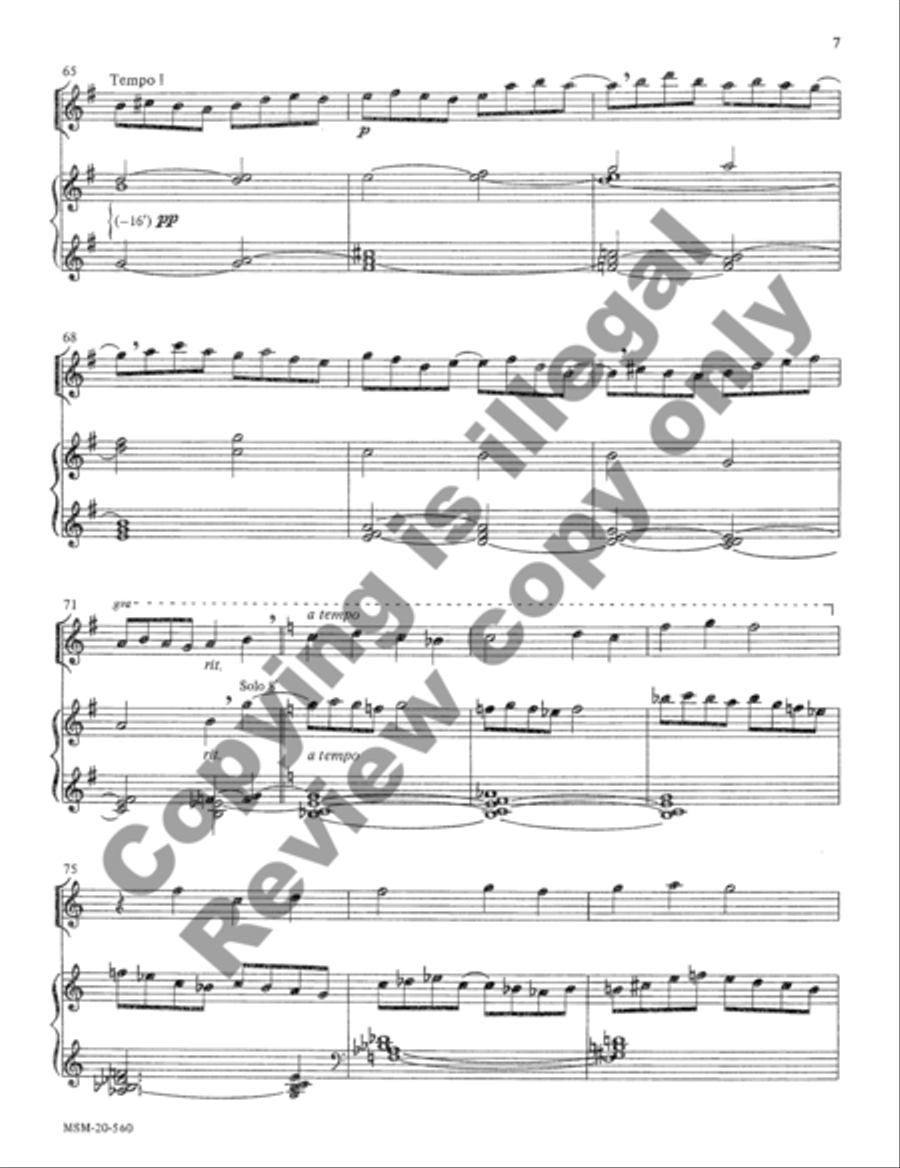 A Pentecost Prelude for Flute and Organ Flute Solo scores gallery preview page 10