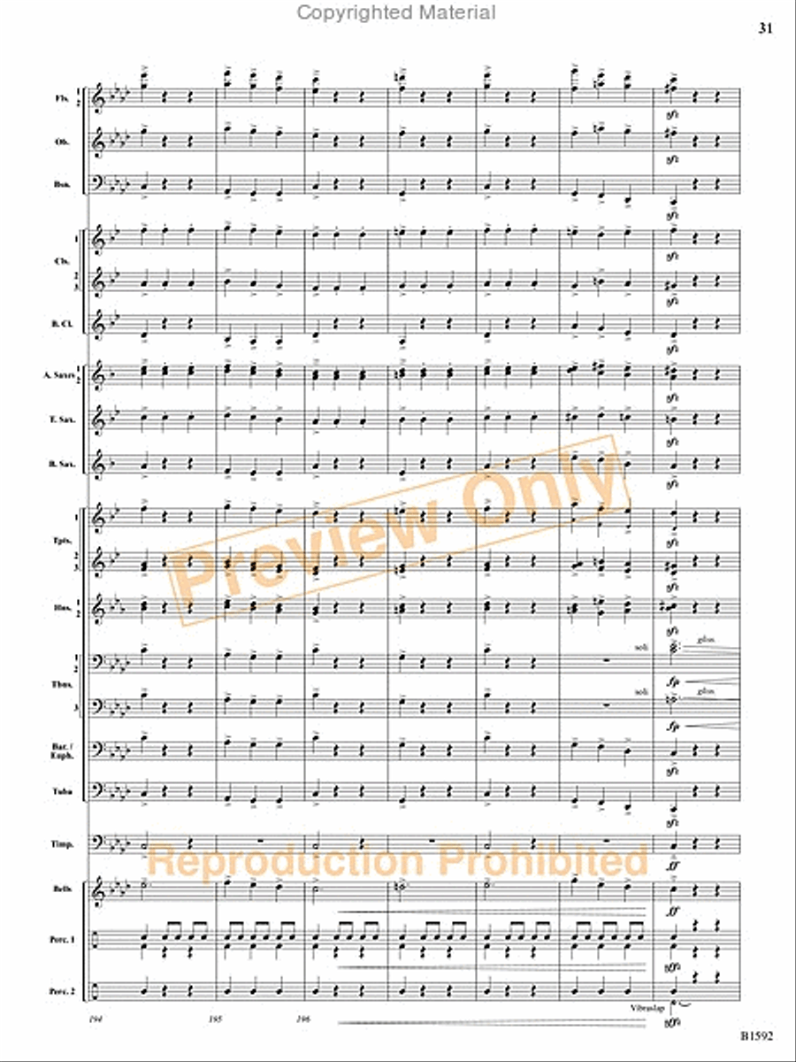 Dance of the Trolls Concert Band scores gallery preview page 32