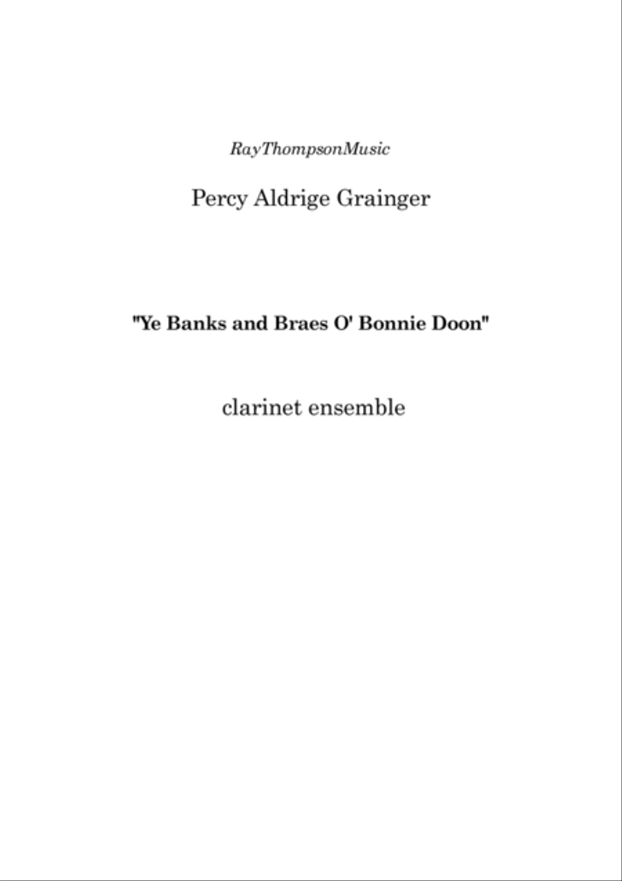 Ye Banks And Braes O'bonnie Doon Woodwind Ensemble scores gallery preview page 2