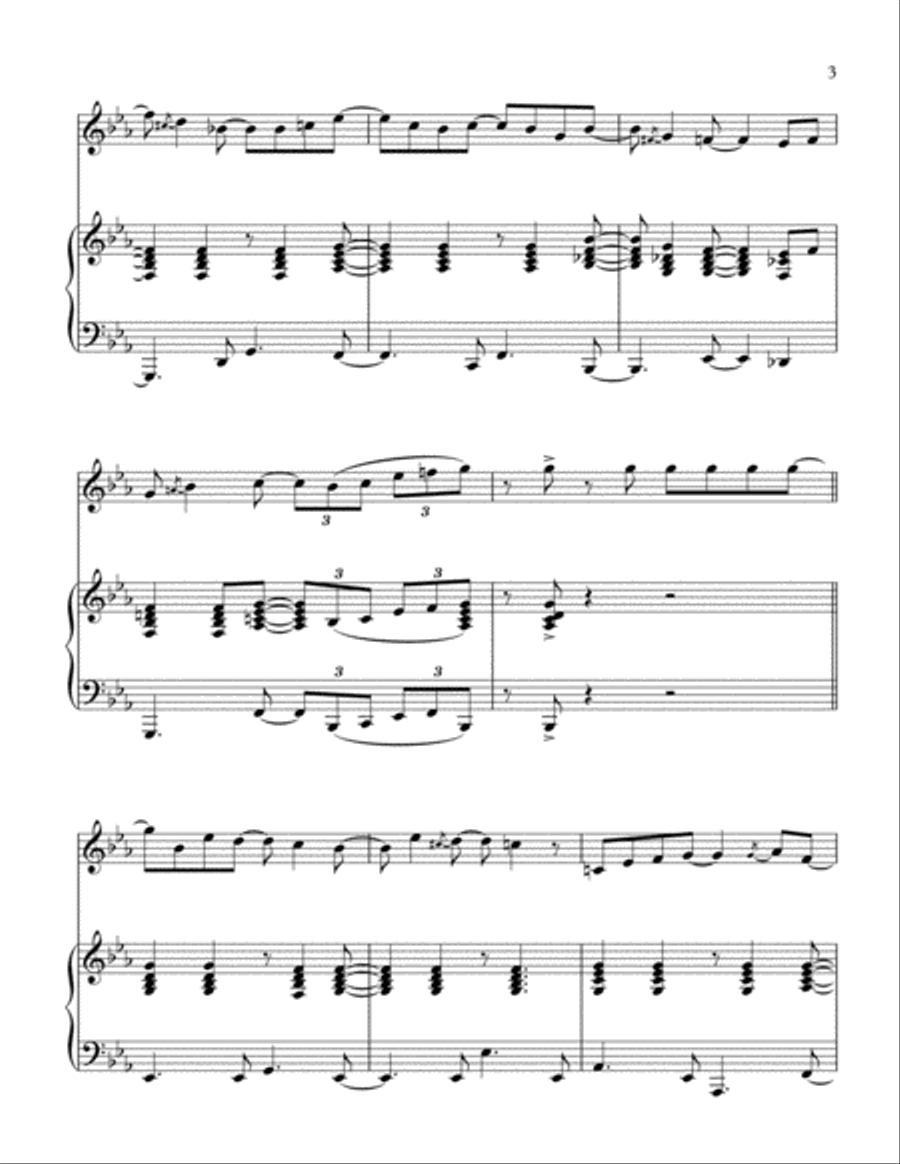 How Deep Is Your Love Violin Solo scores gallery preview page 4