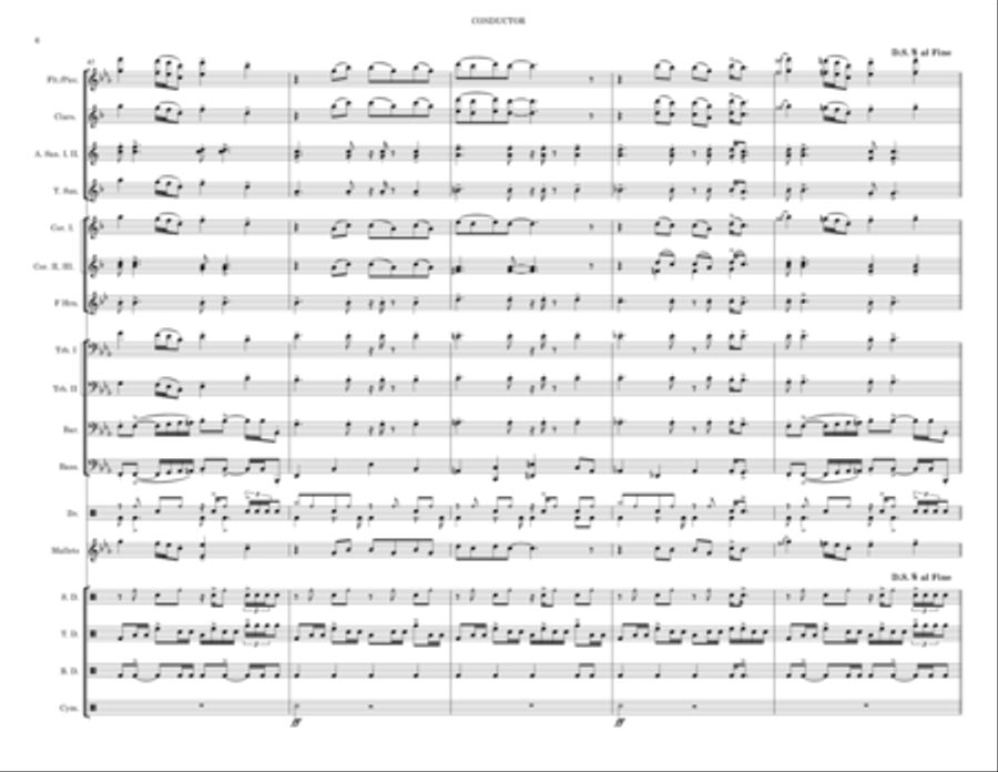 Sir Duke Marching Band scores gallery preview page 6