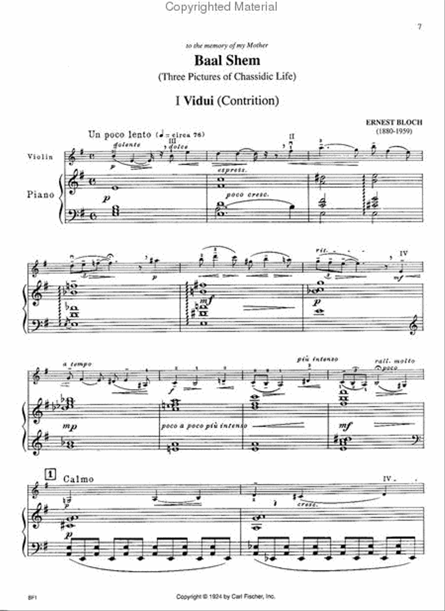 Hebrew Melodies Violin Solo scores gallery preview page 2