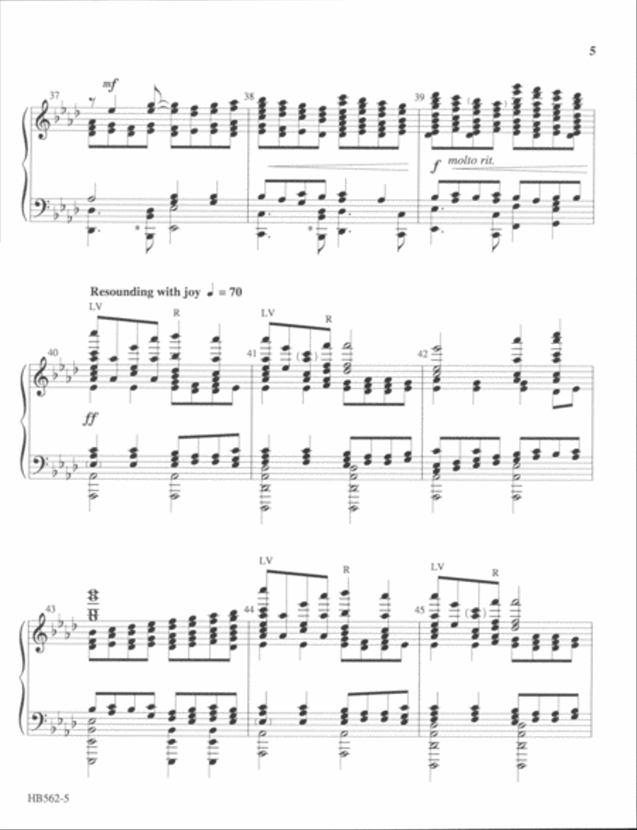 Nearer, My God, to Thee - Lamb Handbell Choir scores gallery preview page 5