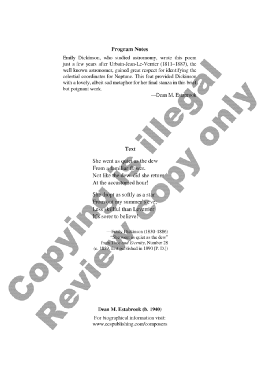 The Dew The Dew A Cappella scores gallery preview page 2