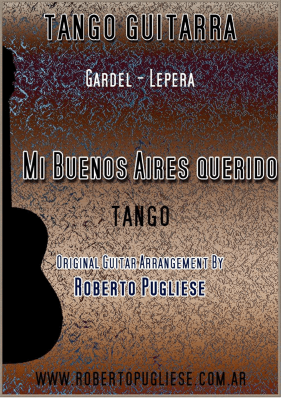 Mi Buenos Aires querido - Tango (Gardel - Lepera) Classical Guitar scores gallery preview page 1