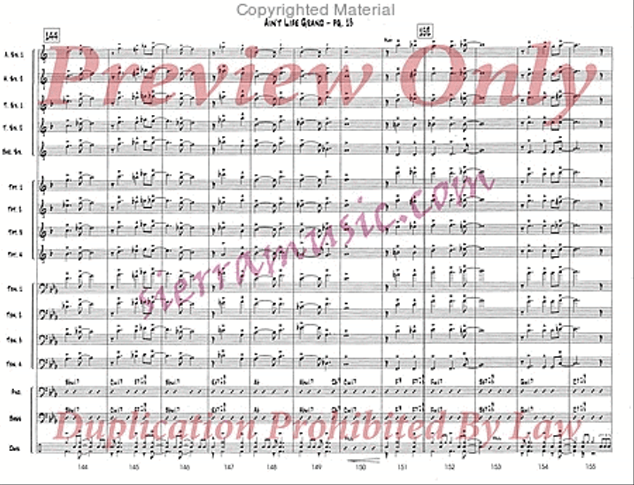 Ain't Life Grand Ain't Life Grand Big Band scores gallery preview page 14
