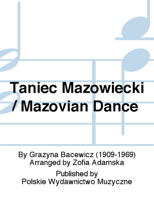 Book cover for Taniec Mazowiecki / Mazovian Dance