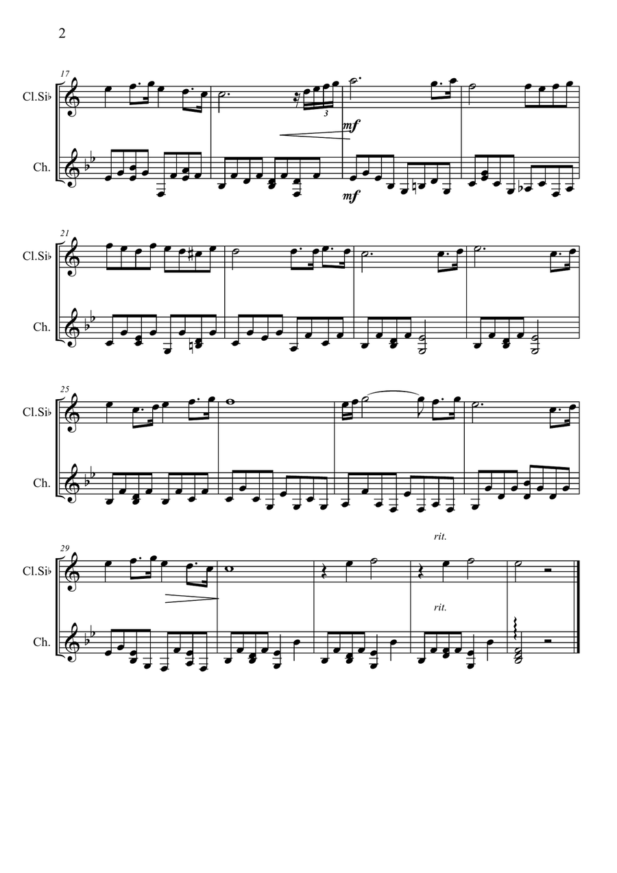 Buongiorno Principessa Clarinet scores gallery preview page 2