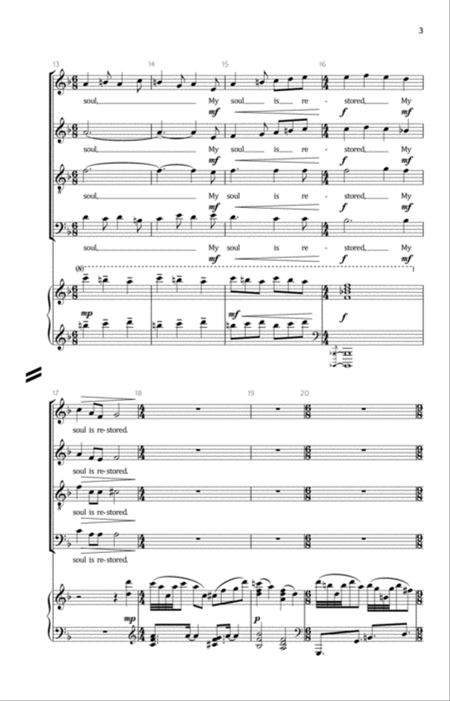 21st Century 23rd Psalm 4-Part scores gallery preview page 5