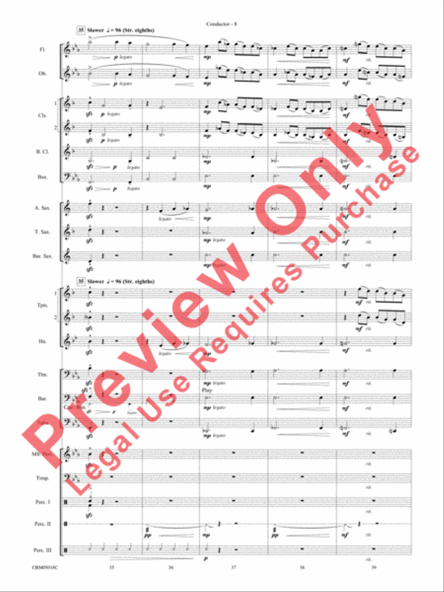 Let It Snow! / Winter Wonderland Concert Band scores gallery preview page 10