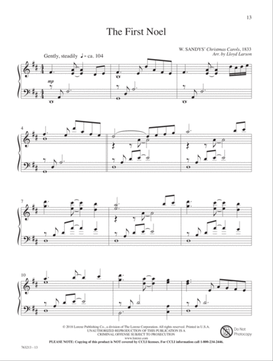 A Quiet Christmas Piano Solo scores gallery preview page 16