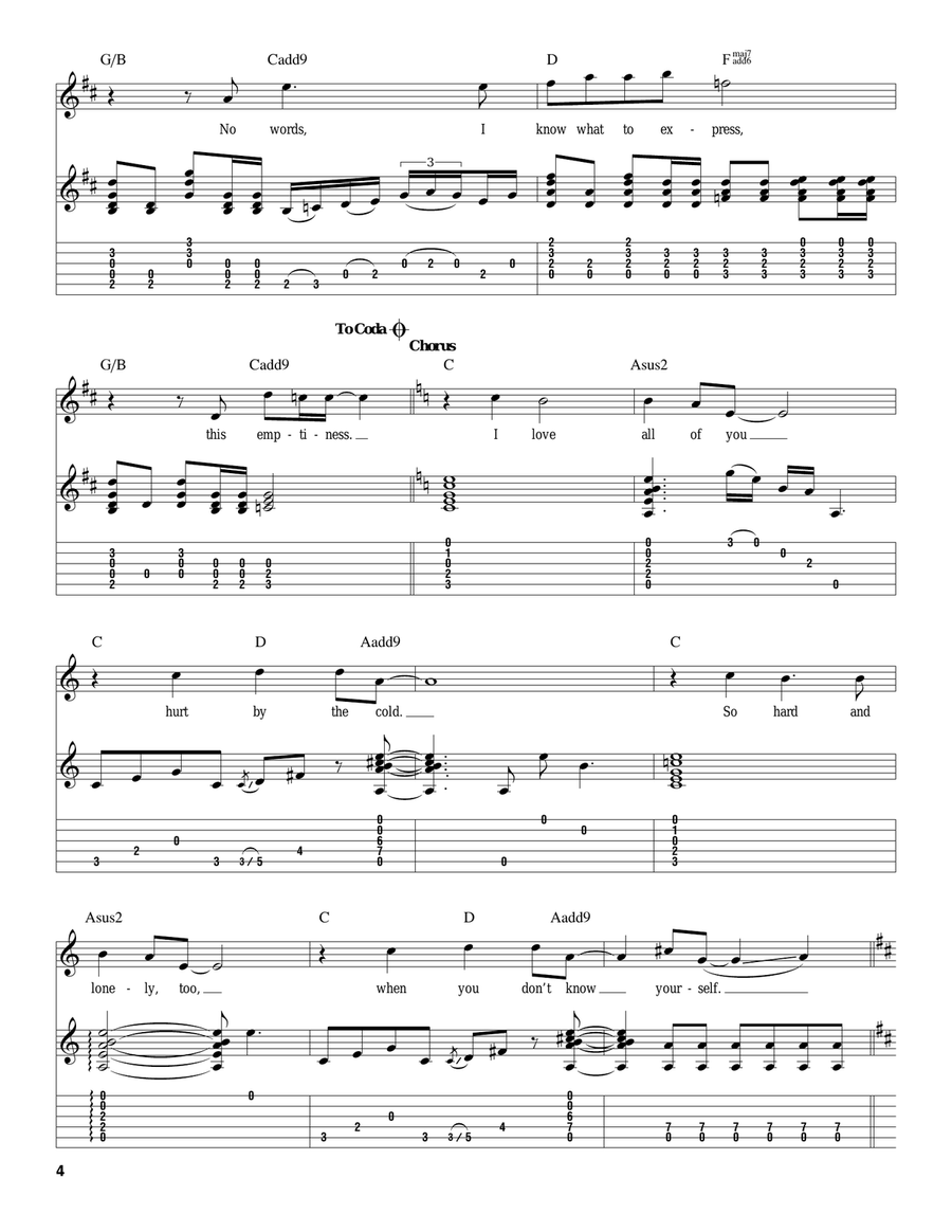 My Friends Acoustic Guitar scores gallery preview page 4