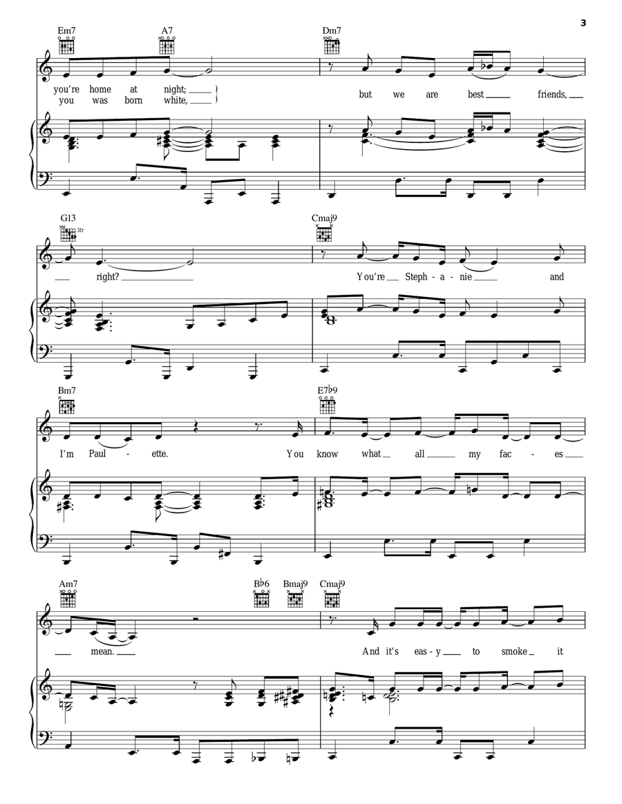 Best Friends, Right? Best Friends, Right? Piano, Vocal, Guitar scores gallery preview page 3