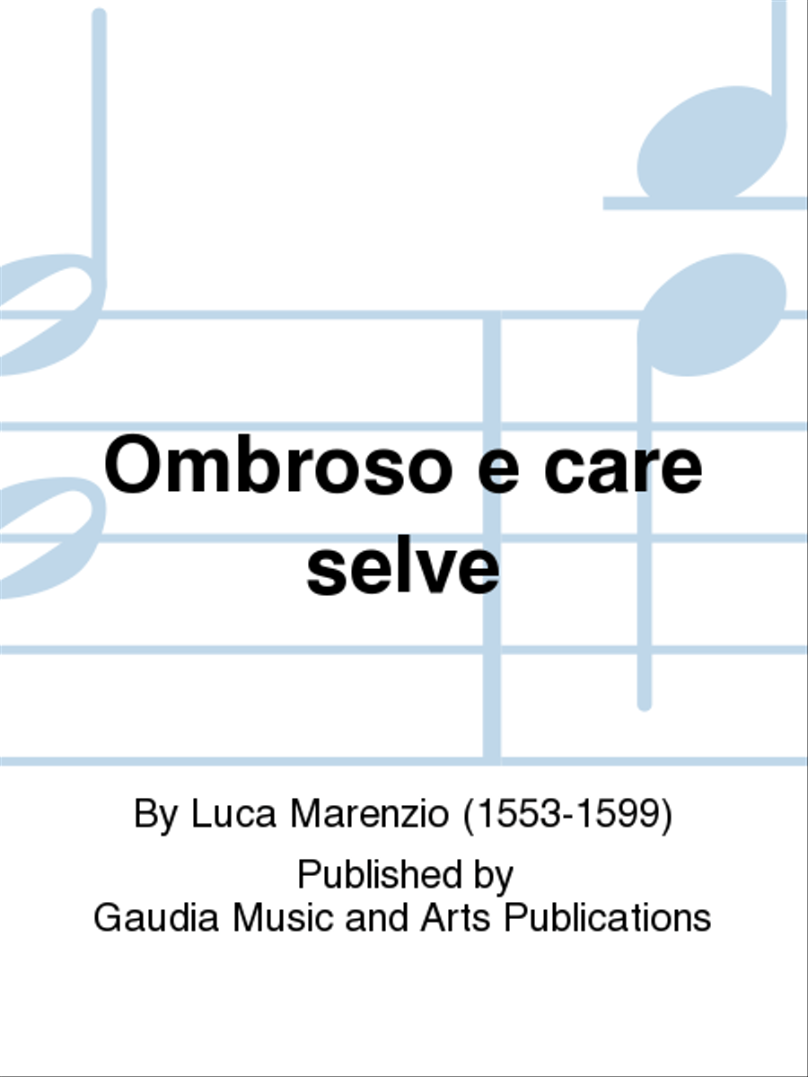Ombroso e care selve SATTB scores gallery preview page 1