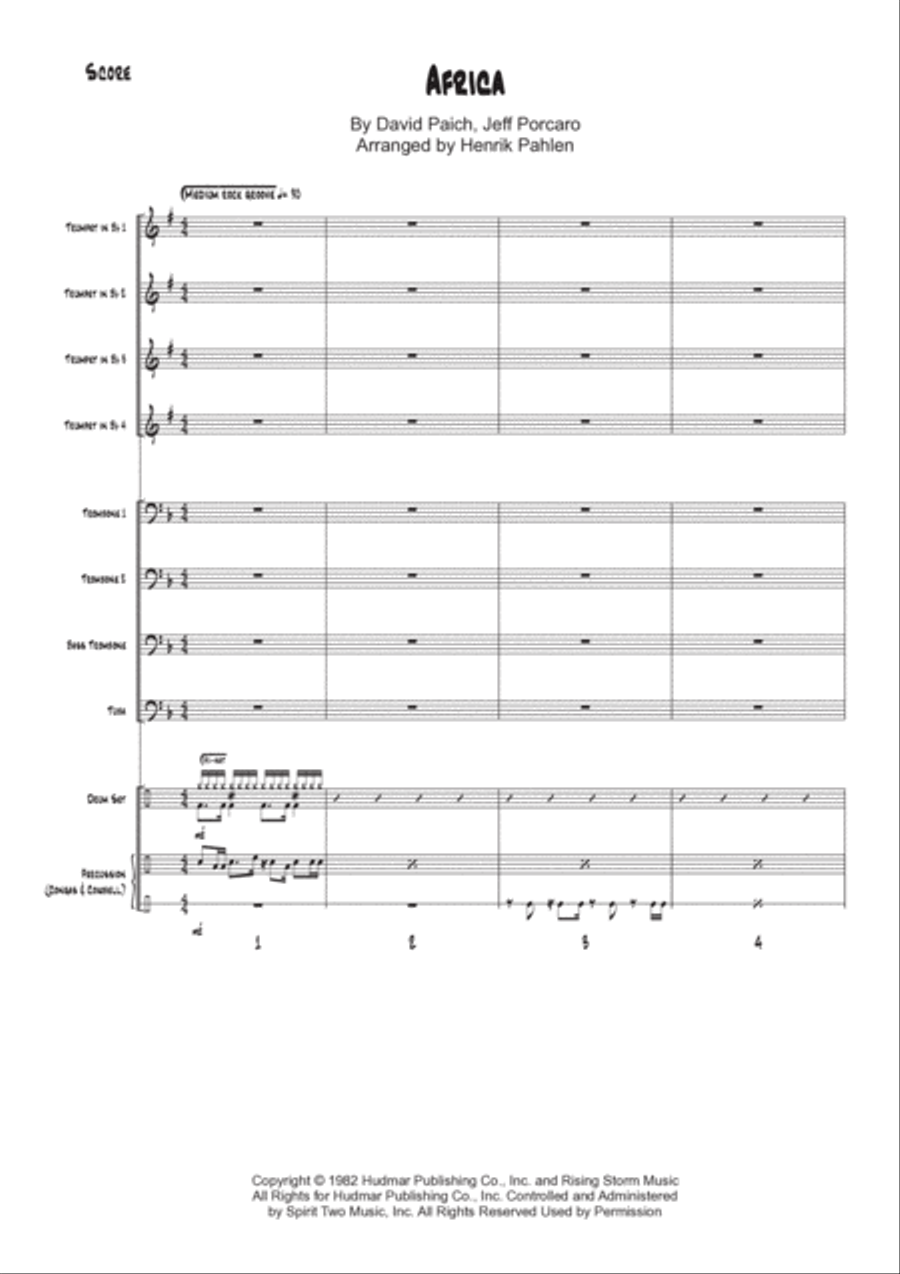 Africa Brass Ensemble scores gallery preview page 2
