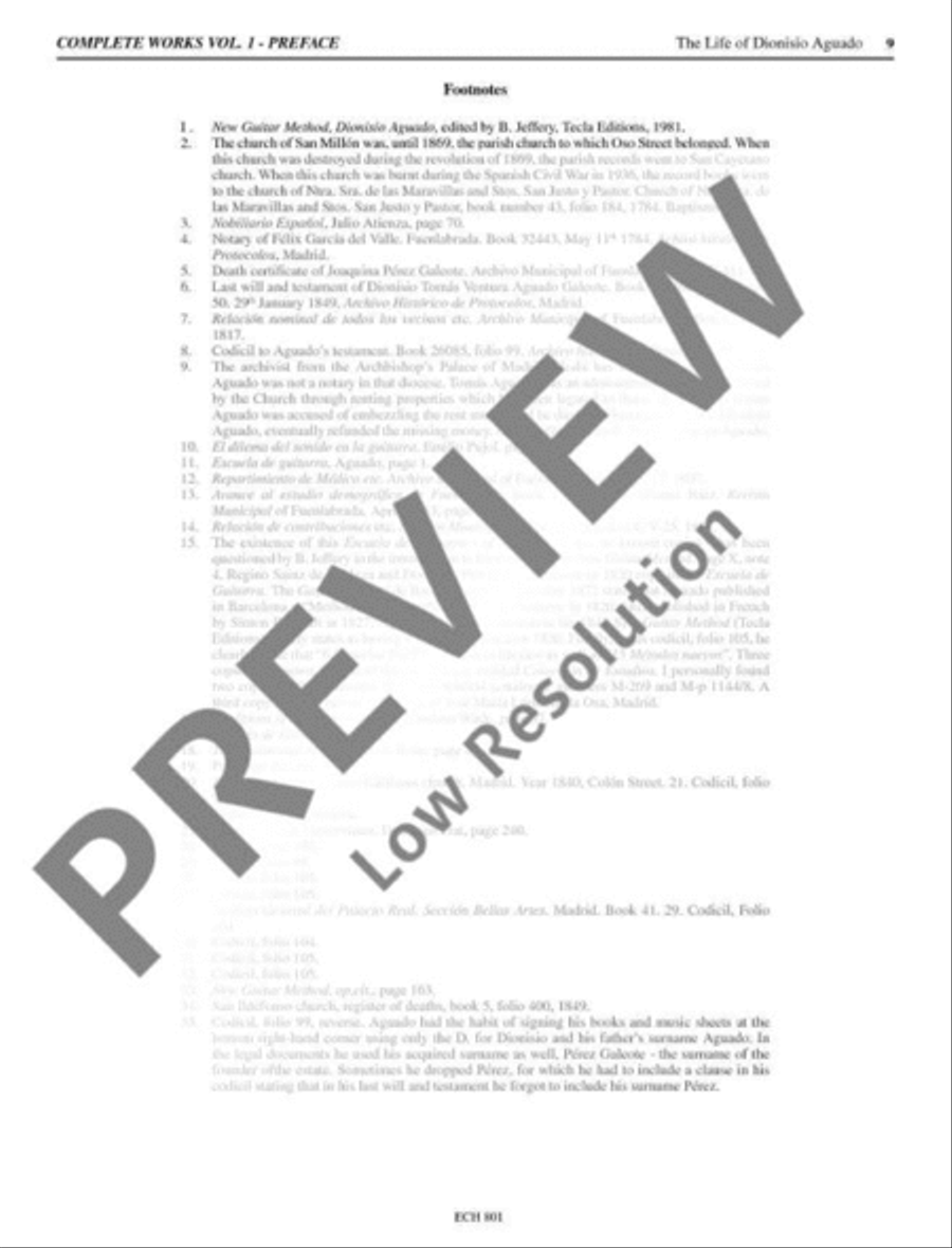 The Complete Works for Guitar Classical Guitar scores gallery preview page 10