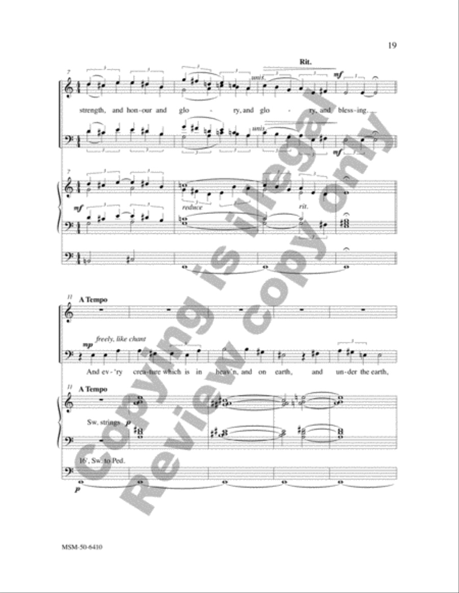 Two Psalms and a Canticle 4-Part scores gallery preview page 18