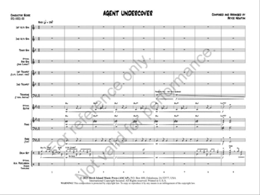 Agent Undercover Jazz Ensemble scores gallery preview page 4
