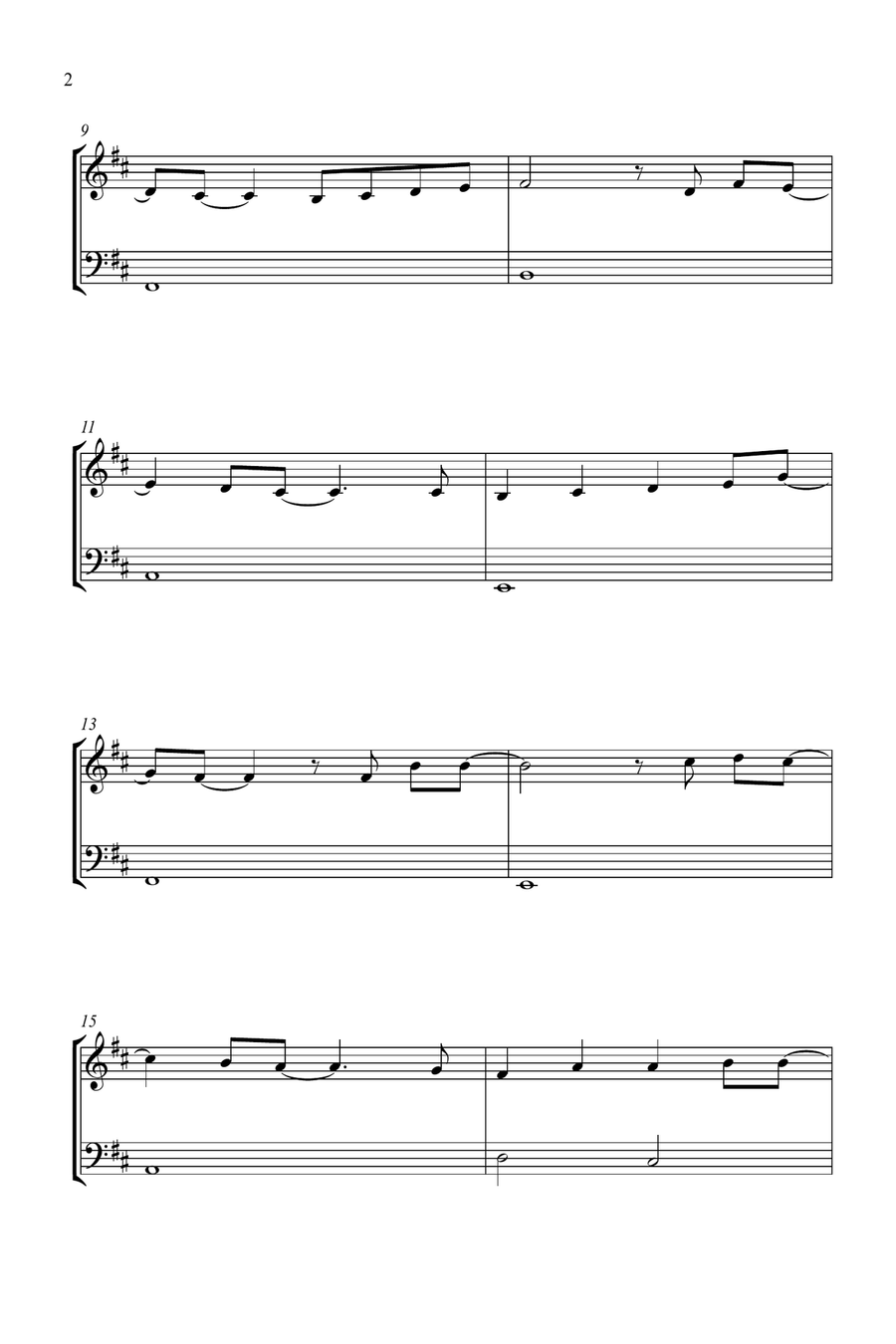 Mary, Did You Know? String Duet scores gallery preview page 2