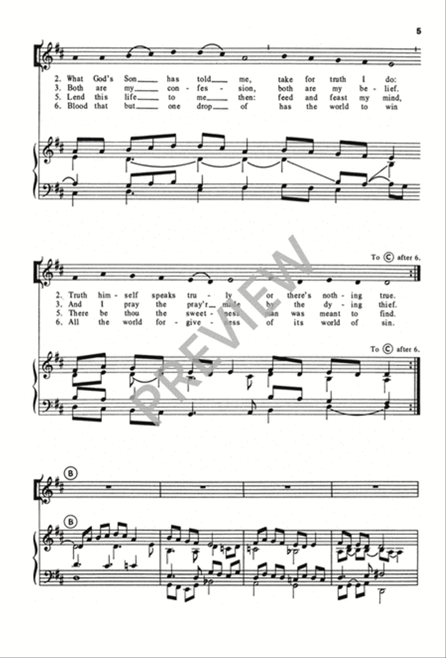 Godhead Here in Hiding 4-Part scores gallery preview page 6