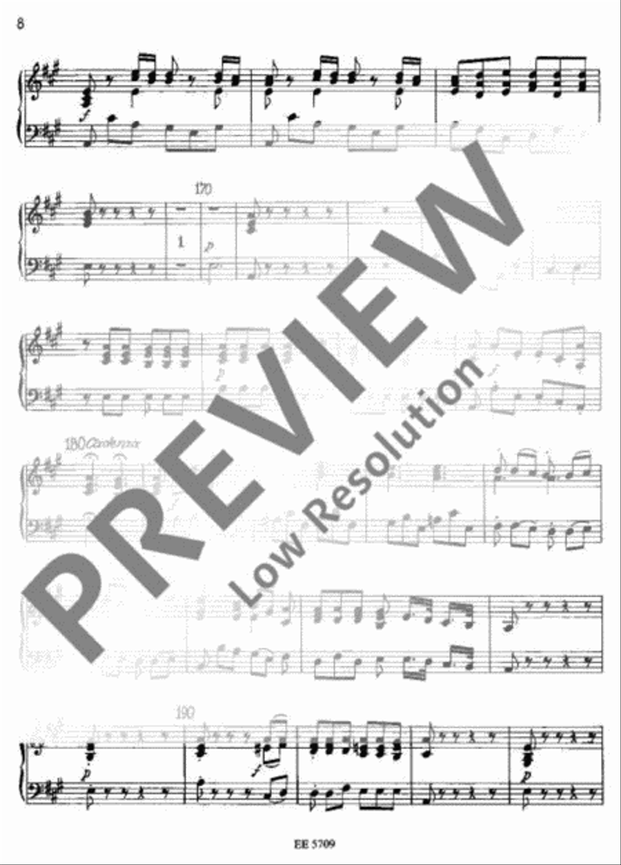 Sinfonia concertante A major Harpsichord scores gallery preview page 8