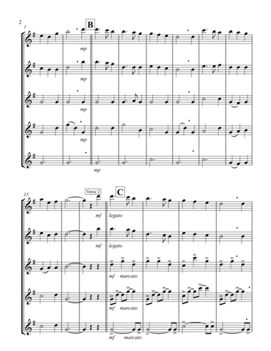 Away in a Manger (G) (Violin Quintet)