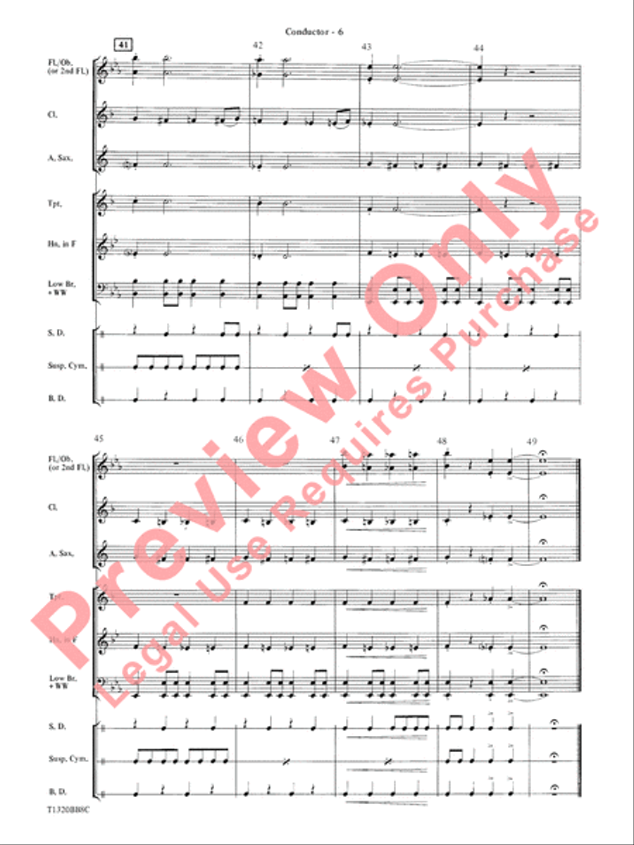 Batman Theme (from the Original TV Series) Concert Band scores gallery preview page 8