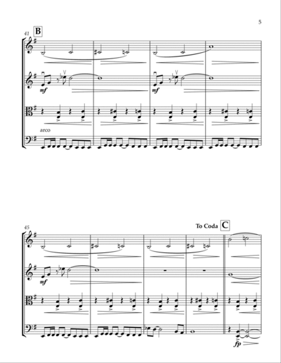 The Name's Bond... James Bond String Quartet scores gallery preview page 6