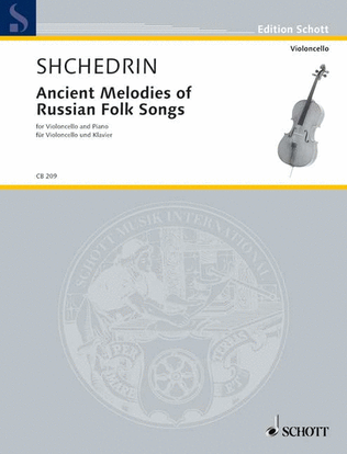 Book cover for Ancient Melodies of Russian Folk Songs