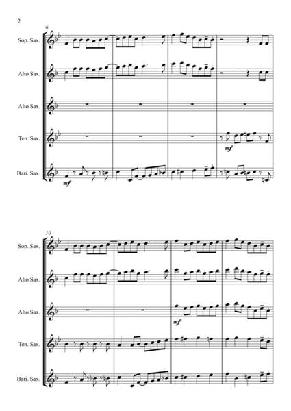 Jazz Carols Collection for Saxophone Quartet - Set Nine image number null
