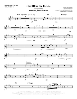 God Bless The U.S.A. - Soprano Sax/Clarinet(sub oboe)