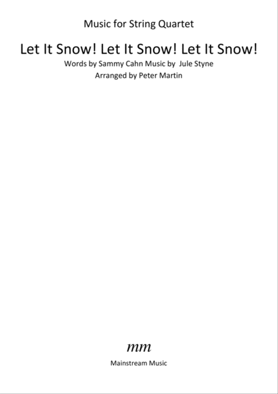 Let It Snow! Let It Snow! Let It Snow! String Quartet scores gallery preview page 2