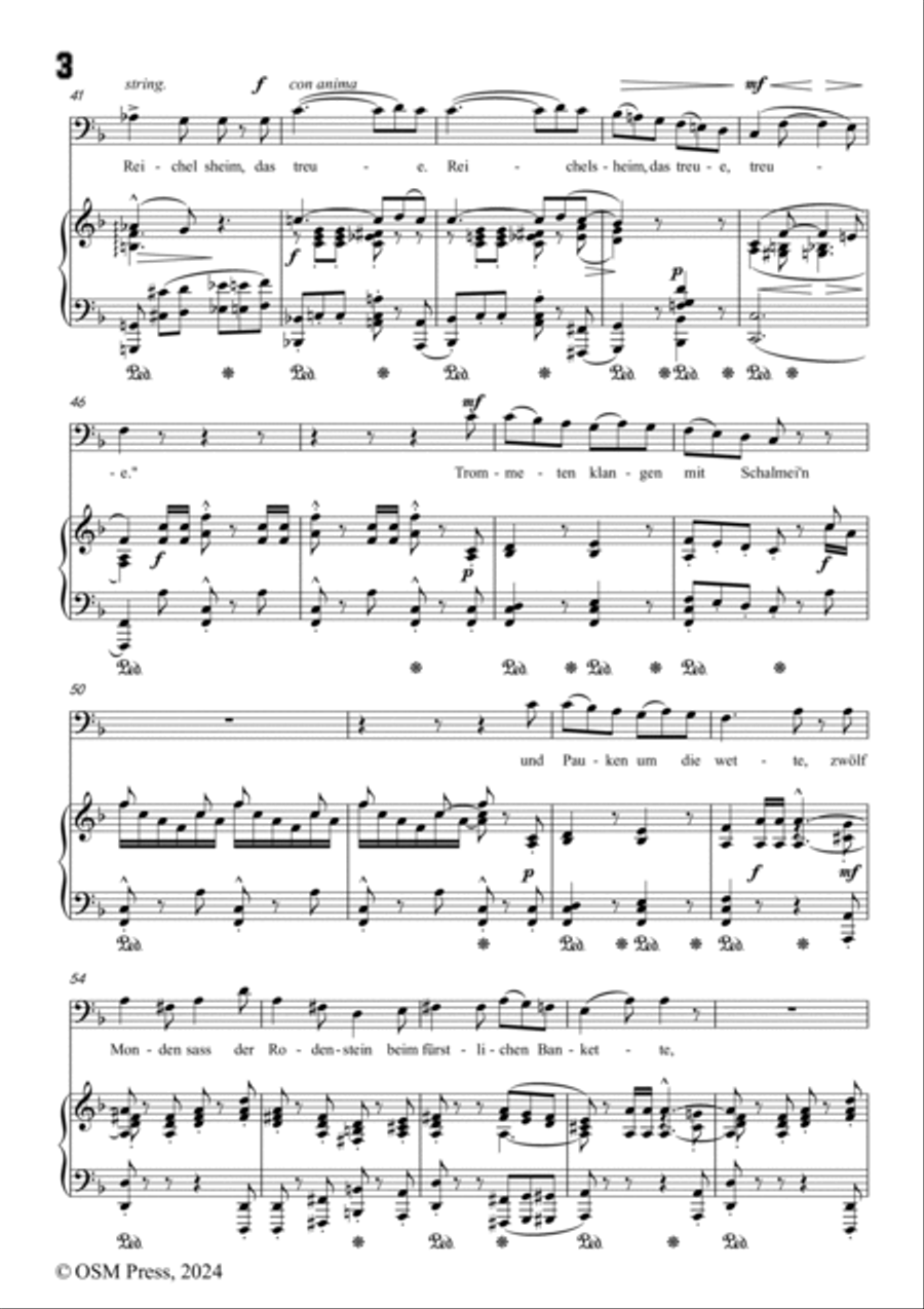 A. Jensen-Wer reit't mit sieben Knappen,in F Major,Op.40 No.9 Voice scores gallery preview page 4