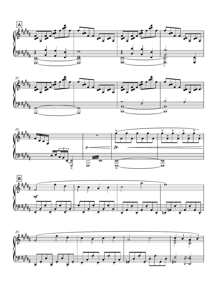 Last Goodbye (UNDERTALE Piano Collections 2) Piano Solo scores gallery preview page 3